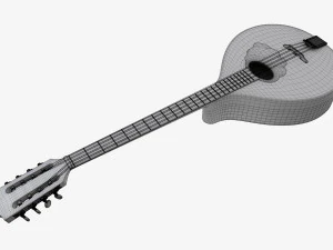 Irish Bouzouki String Instrument 3D Model