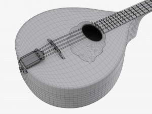 Irish Bouzouki String Instrument 3D Model