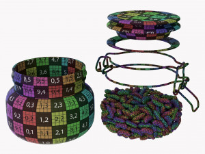 Kitchen Glass Jar With Contents 01 3D Model