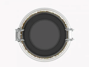 Kitchen Glass Jar With Contents 02 3D Model