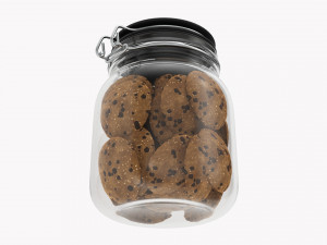 Kitchen Glass Jar With Contents 03 Modelo 3D