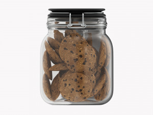 Kitchen Glass Jar With Contents 03 Modelo 3D