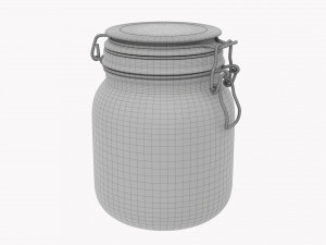 Kitchen Glass Jar With Contents 03 Modelo 3D