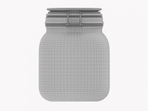 Kitchen Glass Jar With Contents 03 Modelo 3D