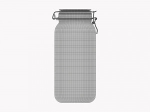 Kitchen Glass Jar With Contents 05 Model 3D