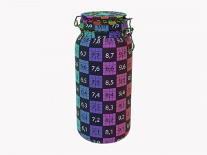 Kitchen Glass Jar With Contents 05 Model 3D