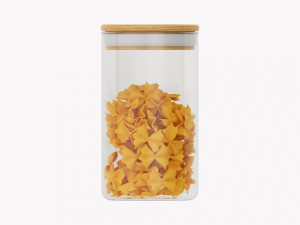 Kitchen Glass Jar With Contents 07 3D Modell