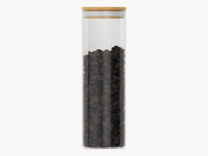 Kitchen Glass Jar With Contents 08 Modèle 3D