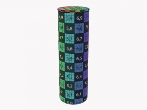 Kitchen Glass Jar With Contents 09 3D Model