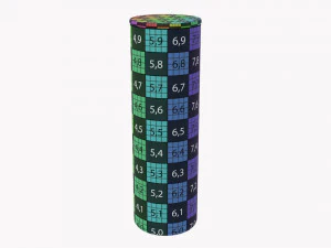 Kitchen Glass Jar With Contents 09 3D Model