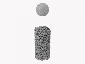 Kitchen Glass Jar With Contents 10 3D Model