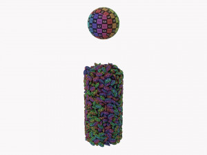 Kitchen Glass Jar With Contents 10 3D Model