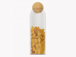 Kitchen Glass Jar With Contents 12 3D Model