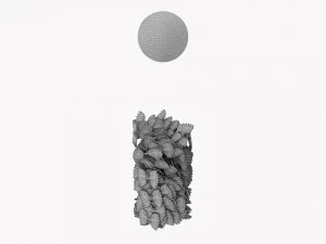 Kitchen Glass Jar With Contents 12 3D Model
