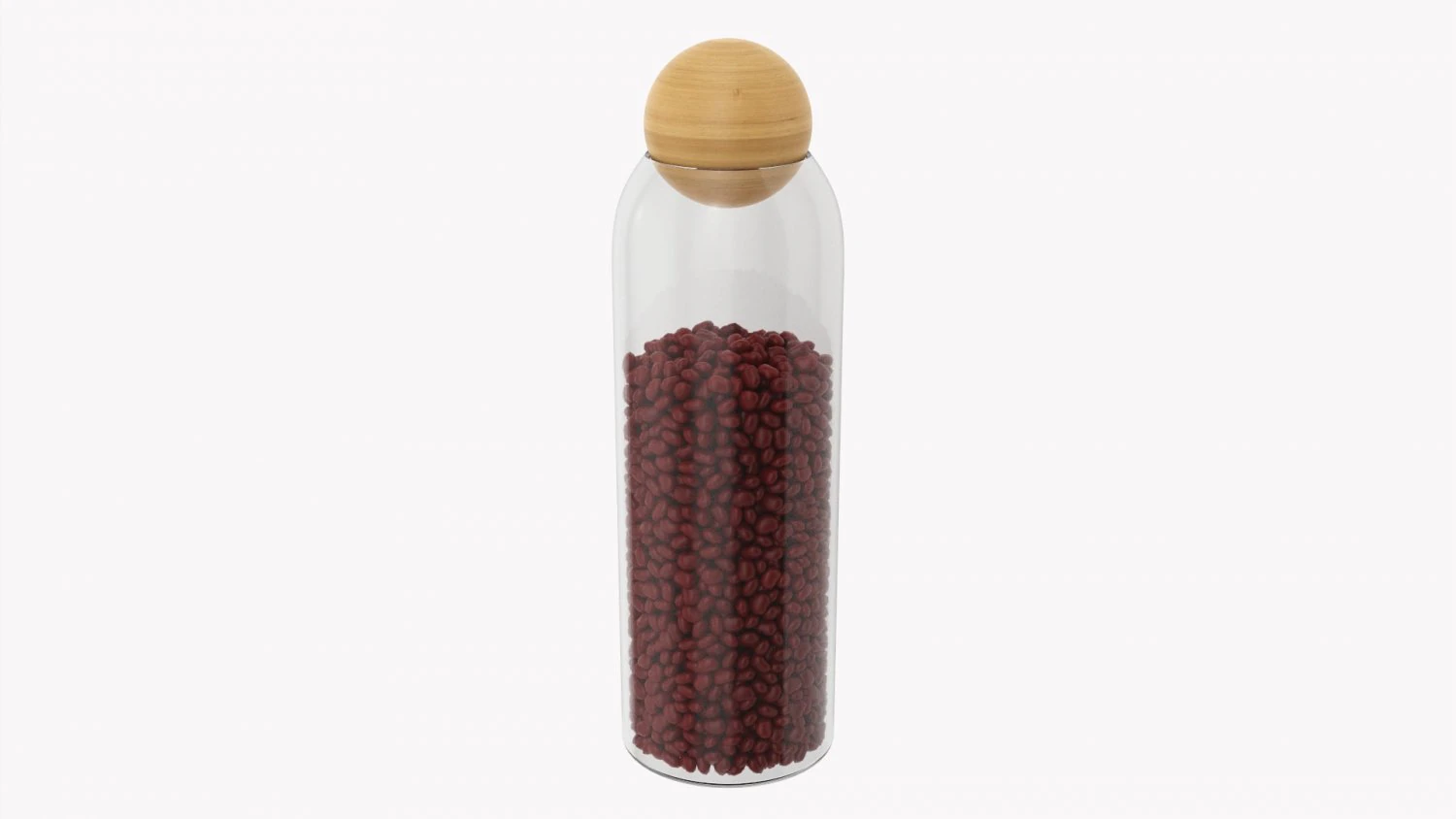 Kitchen Glass Jar With Contents 13 3D Model .c4d .max .obj .3ds .fbx .stl .blend 