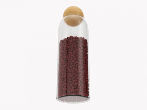 Kitchen Glass Jar With Contents 13 Modelo 3D