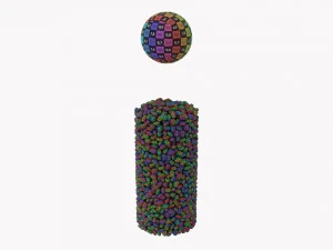 Kitchen Glass Jar With Contents 13 3D Model