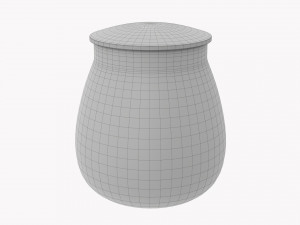Kitchen Glass Jar With Contents 14 3D Model