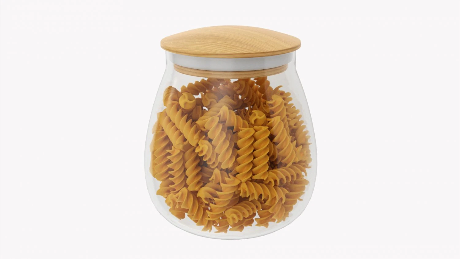 Kitchen Glass Jar With Contents 15 3D Model .c4d .max .obj .3ds .fbx .stl .blend 