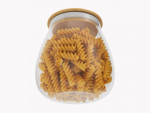 Kitchen Glass Jar With Contents 15 Modello 3D