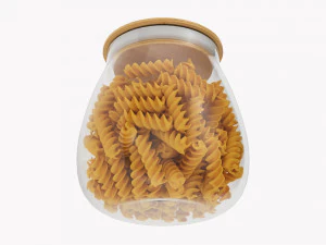 Kitchen Glass Jar With Contents 15 3D Model