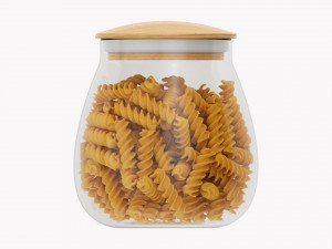 Kitchen Glass Jar With Contents 15 Modello 3D