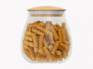 Kitchen Glass Jar With Contents 15 3D Model