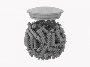 Kitchen Glass Jar With Contents 15 Modello 3D