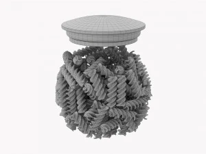 Kitchen Glass Jar With Contents 15 3D Model