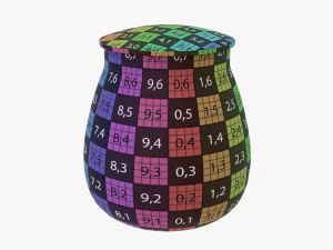 Kitchen Glass Jar With Contents 15 3D Model
