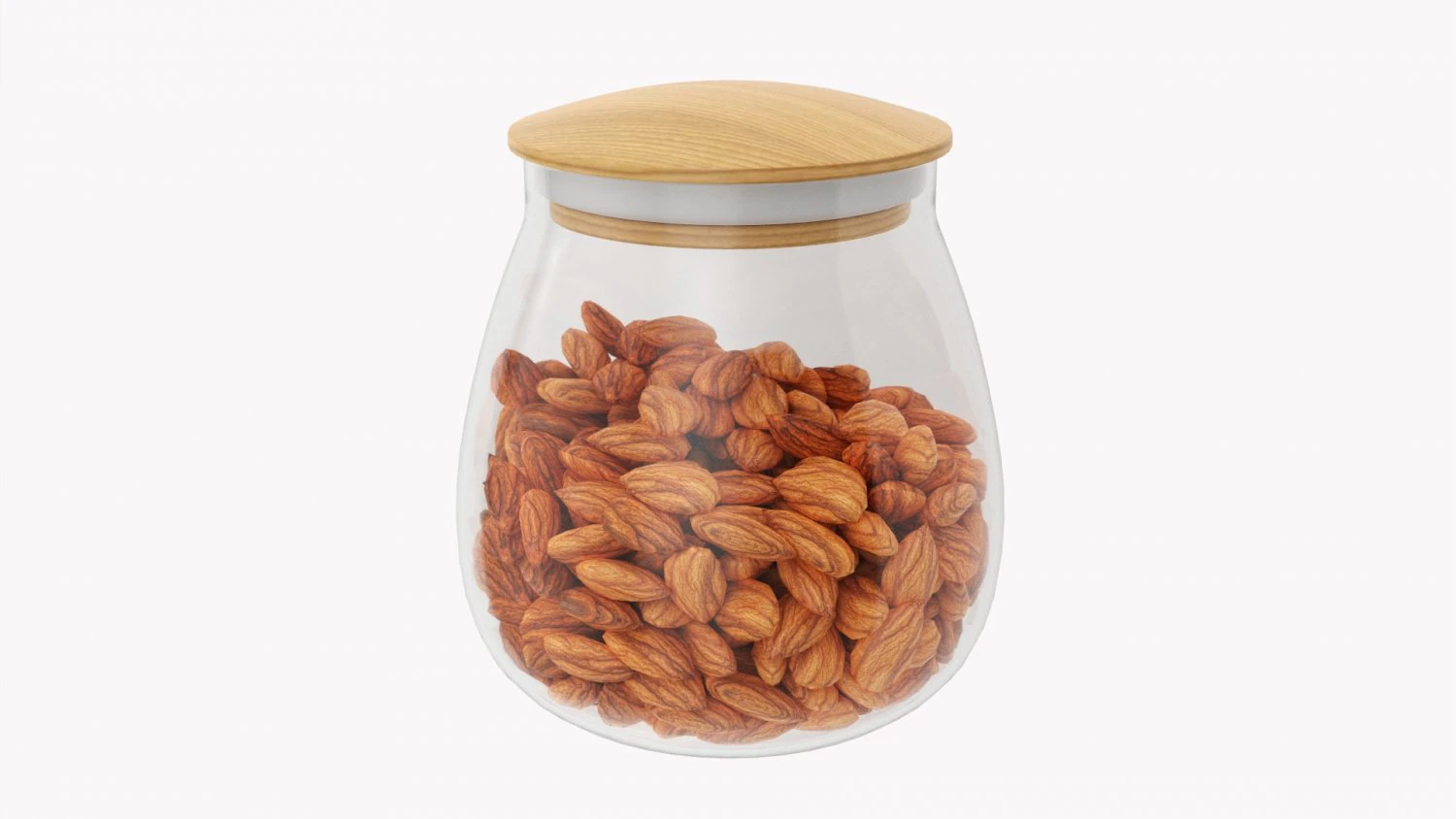 Kitchen Glass Jar With Contents 16 3D Model .c4d .max .obj .3ds .fbx .stl .blend 