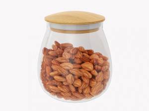 Kitchen Glass Jar With Contents 16 Modelo 3D