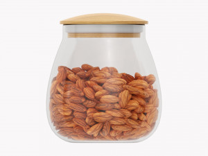 Kitchen Glass Jar With Contents 16 Model 3D