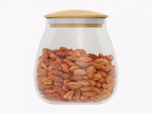Kitchen Glass Jar With Contents 16 3D Model