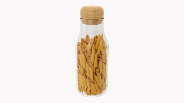Kitchen Glass Jar With Contents 17 3D 모델 .c4d .max .obj .3ds .fbx .stl .blend 
