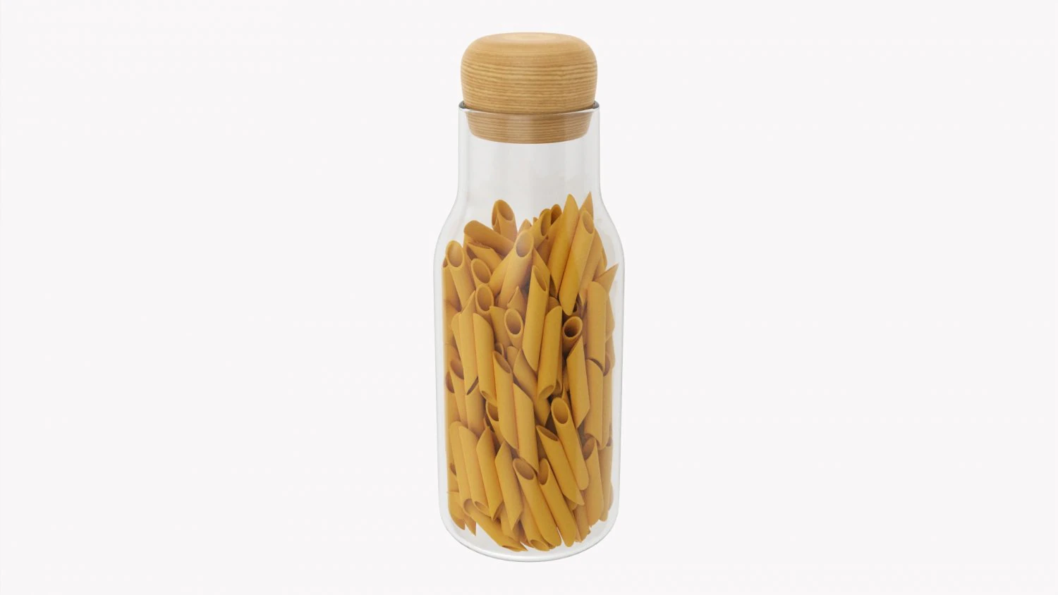 Kitchen Glass Jar With Contents 17 3D Model .c4d .max .obj .3ds .fbx .stl .blend 