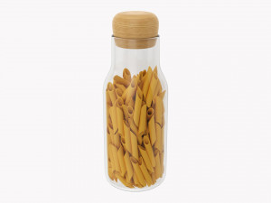 Kitchen Glass Jar With Contents 17 3D Model