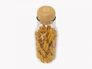 Kitchen Glass Jar With Contents 17 3D 모델
