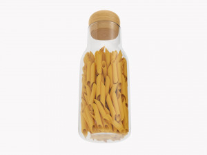 Kitchen Glass Jar With Contents 17 3D 모델