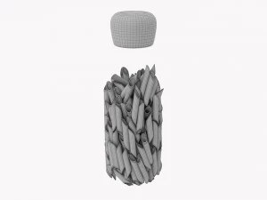 Kitchen Glass Jar With Contents 17 3D Model