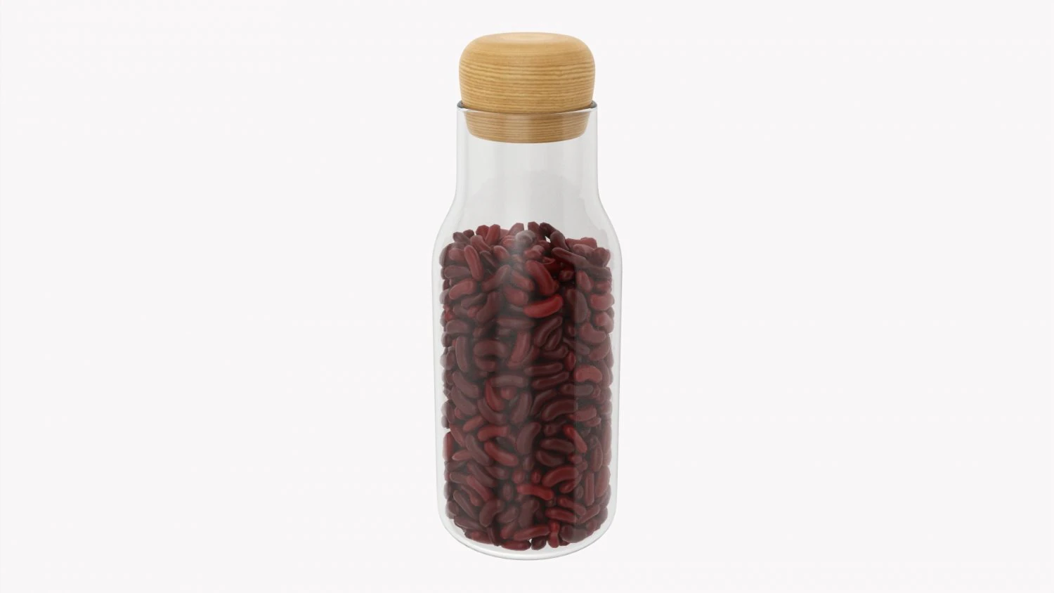 Kitchen Glass Jar With Contents 19 3D Model .c4d .max .obj .3ds .fbx .stl .blend 