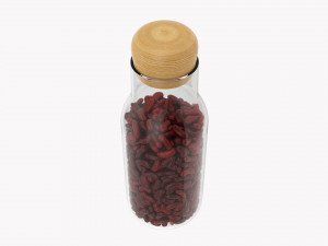 Kitchen Glass Jar With Contents 19 3D 모델