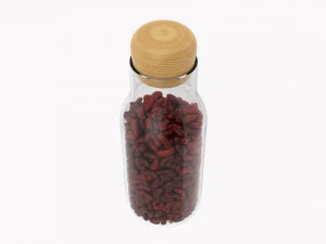 Kitchen Glass Jar With Contents 19 3D Model