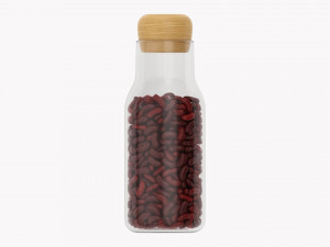 Kitchen Glass Jar With Contents 19 3D 모델