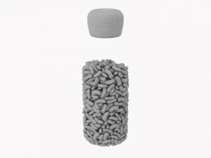 Kitchen Glass Jar With Contents 19 3D Model