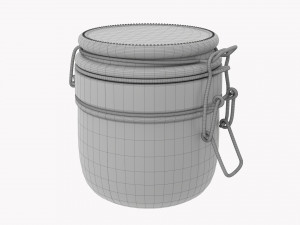 Kitchen Glass Jar With Contents 20 Modello 3D