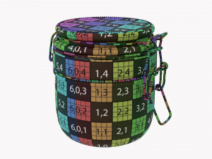 Kitchen Glass Jar With Contents 20 Modello 3D