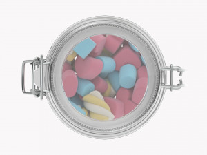 Kitchen Glass Jar With Contents 21 3Dモデル