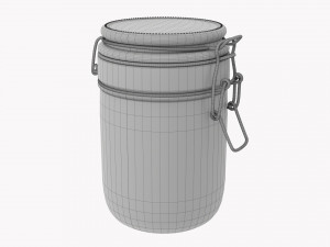 Kitchen Glass Jar With Contents 21 3Dモデル