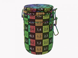 Kitchen Glass Jar With Contents 21 3Dモデル